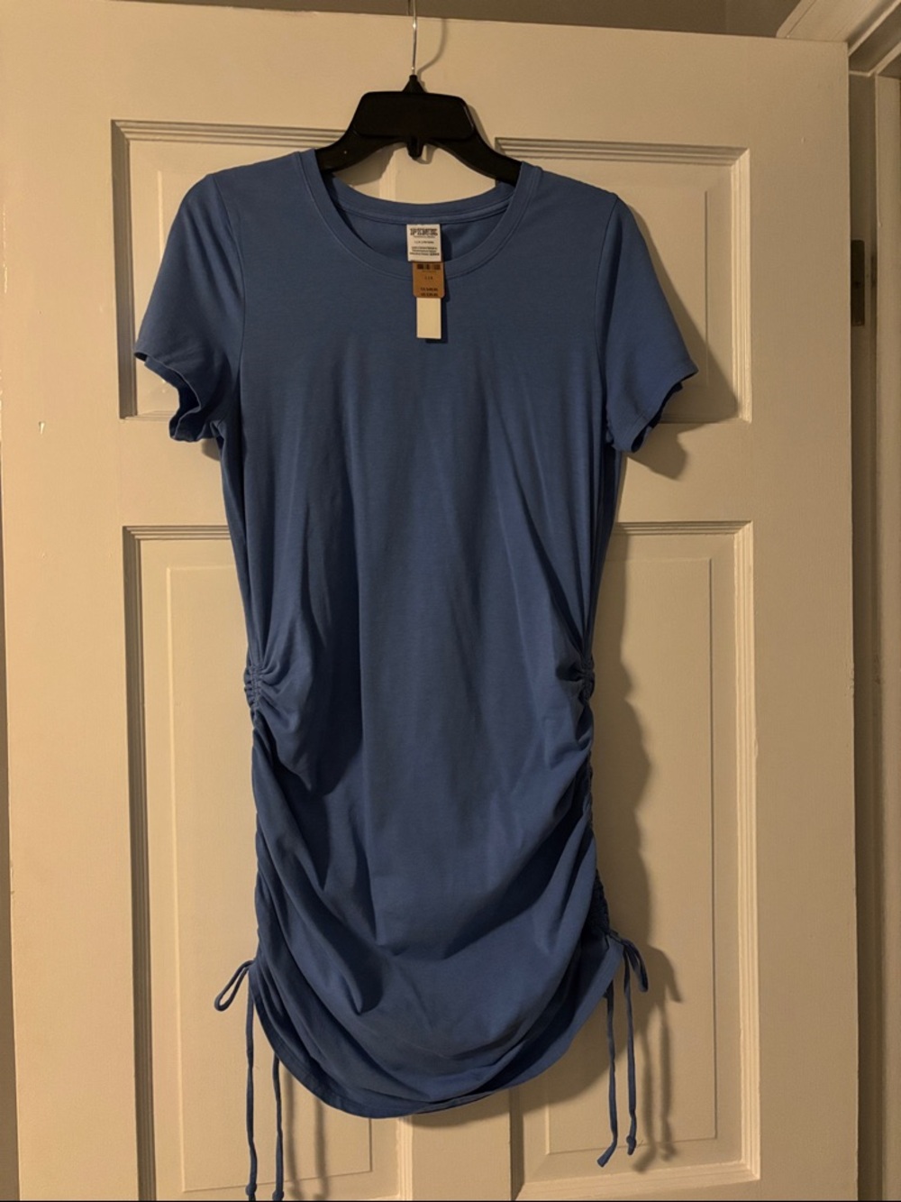 PINK Victoria's Secret Light Blue Side-Ruched Tee